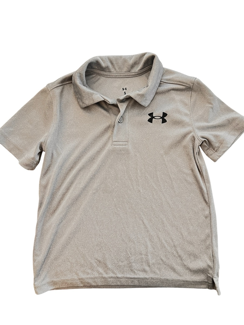 Under Armour Light Gray Boys' Polo | Size 5